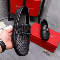 Cheap Salvatore Ferragamo Leather Shoes For Men #1291948 Replica Wholesale [$92.00 USD] [ITEM#1291948] on Replica Salvatore Ferragamo Leather Shoes