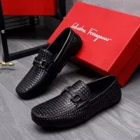 Cheap Salvatore Ferragamo Leather Shoes For Men #1291949 Replica Wholesale [$98.00 USD] [ITEM#1291949] on Replica Salvatore Ferragamo Leather Shoes