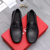 Cheap Salvatore Ferragamo Leather Shoes For Men #1291950 Replica Wholesale [$98.00 USD] [ITEM#1291950] on Replica Salvatore Ferragamo Leather Shoes