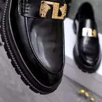 Cheap Versace Leather Shoes For Men #1291994 Replica Wholesale [$88.00 USD] [ITEM#1291994] on Replica Versace Leather Shoes