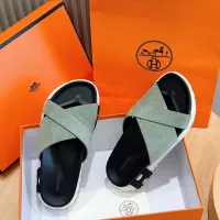 Cheap Hermes Slippers For Men #1292039 Replica Wholesale [$68.00 USD] [ITEM#1292039] on Replica Hermes Slippers