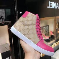 Cheap Gucci High Tops Shoes For Women #1292142 Replica Wholesale [$76.00 USD] [ITEM#1292142] on Replica Gucci High Tops Shoes