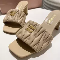 Cheap MIU MIU Slippers For Women #1292324 Replica Wholesale [$92.00 USD] [ITEM#1292324] on Replica MIU MIU Slippers