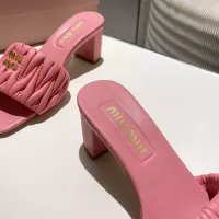 Cheap MIU MIU Slippers For Women #1292327 Replica Wholesale [$92.00 USD] [ITEM#1292327] on Replica MIU MIU Slippers