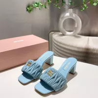 Cheap MIU MIU Slippers For Women #1292328 Replica Wholesale [$92.00 USD] [ITEM#1292328] on Replica MIU MIU Slippers