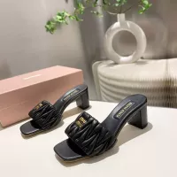 Cheap MIU MIU Slippers For Women #1292329 Replica Wholesale [$92.00 USD] [ITEM#1292329] on Replica MIU MIU Slippers