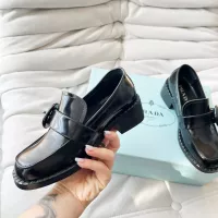 Cheap Prada Leather Shoes For Women #1292462 Replica Wholesale [$102.00 USD] [ITEM#1292462] on Replica Prada Leather Shoes