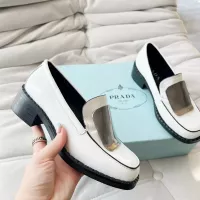 Cheap Prada Leather Shoes For Women #1292480 Replica Wholesale [$102.00 USD] [ITEM#1292480] on Replica Prada Leather Shoes