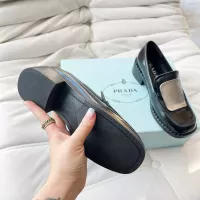 Cheap Prada Leather Shoes For Women #1292482 Replica Wholesale [$102.00 USD] [ITEM#1292482] on Replica Prada Leather Shoes