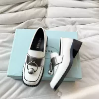 Cheap Prada Leather Shoes For Women #1292483 Replica Wholesale [$102.00 USD] [ITEM#1292483] on Replica Prada Leather Shoes