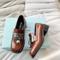 Cheap Prada Leather Shoes For Women #1292484 Replica Wholesale [$102.00 USD] [ITEM#1292484] on Replica Prada Leather Shoes