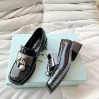 Cheap Prada Leather Shoes For Women #1292485 Replica Wholesale [$102.00 USD] [ITEM#1292485] on Replica Prada Leather Shoes