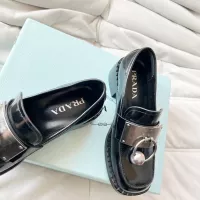 Cheap Prada Leather Shoes For Women #1292485 Replica Wholesale [$102.00 USD] [ITEM#1292485] on Replica Prada Leather Shoes