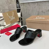 Cheap Christian Louboutin CL Slippers For Women #1292490 Replica Wholesale [$96.00 USD] [ITEM#1292490] on Replica Christian Louboutin CL Slippers