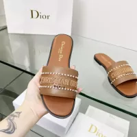 Cheap Christian Dior Slippers For Women #1292541 Replica Wholesale [$82.00 USD] [ITEM#1292541] on Replica Christian Dior Slippers