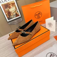 Cheap Hermes Flat Shoes For Women #1293084 Replica Wholesale [$102.00 USD] [ITEM#1293084] on Replica Hermes Flat Shoes