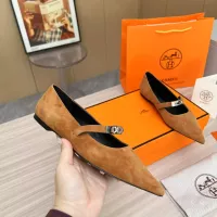 Cheap Hermes Flat Shoes For Women #1293084 Replica Wholesale [$102.00 USD] [ITEM#1293084] on Replica Hermes Flat Shoes