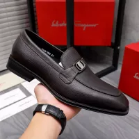 Cheap Salvatore Ferragamo Leather Shoes For Men #1293094 Replica Wholesale [$85.00 USD] [ITEM#1293094] on Replica Salvatore Ferragamo Leather Shoes