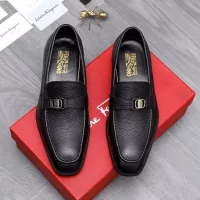 Cheap Salvatore Ferragamo Leather Shoes For Men #1293102 Replica Wholesale [$85.00 USD] [ITEM#1293102] on Replica Salvatore Ferragamo Leather Shoes