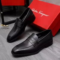 Cheap Salvatore Ferragamo Leather Shoes For Men #1293112 Replica Wholesale [$85.00 USD] [ITEM#1293112] on Replica Salvatore Ferragamo Leather Shoes