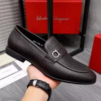 Cheap Salvatore Ferragamo Leather Shoes For Men #1293129 Replica Wholesale [$85.00 USD] [ITEM#1293129] on Replica Salvatore Ferragamo Leather Shoes