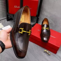 Cheap Salvatore Ferragamo Leather Shoes For Men #1293138 Replica Wholesale [$85.00 USD] [ITEM#1293138] on Replica Salvatore Ferragamo Leather Shoes