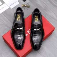 Cheap Salvatore Ferragamo Leather Shoes For Men #1293144 Replica Wholesale [$85.00 USD] [ITEM#1293144] on Replica Salvatore Ferragamo Leather Shoes