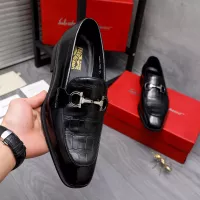 Cheap Salvatore Ferragamo Leather Shoes For Men #1293144 Replica Wholesale [$85.00 USD] [ITEM#1293144] on Replica Salvatore Ferragamo Leather Shoes