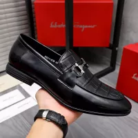 Cheap Salvatore Ferragamo Leather Shoes For Men #1293145 Replica Wholesale [$85.00 USD] [ITEM#1293145] on Replica Salvatore Ferragamo Leather Shoes