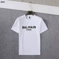 Cheap Balmain T-Shirts Short Sleeved For Men #1293335 Replica Wholesale [$32.00 USD] [ITEM#1293335] on Replica Balmain T-Shirts