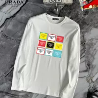 Cheap Prada T-Shirts Long Sleeved For Unisex #1293726 Replica Wholesale [$34.00 USD] [ITEM#1293726] on Replica Prada T-Shirts