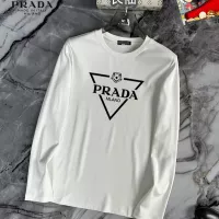 Cheap Prada T-Shirts Long Sleeved For Unisex #1293772 Replica Wholesale [$34.00 USD] [ITEM#1293772] on Replica Prada T-Shirts