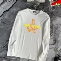 Cheap Prada T-Shirts Long Sleeved For Unisex #1293810 Replica Wholesale [$34.00 USD] [ITEM#1293810] on Replica Prada T-Shirts