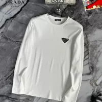 Cheap Prada T-Shirts Long Sleeved For Unisex #1293835 Replica Wholesale [$34.00 USD] [ITEM#1293835] on Replica Prada T-Shirts