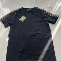 Cheap Louis Vuitton LV T-Shirts Short Sleeved For Men #1293871 Replica Wholesale [$25.00 USD] [ITEM#1293871] on Replica Louis Vuitton LV T-Shirts