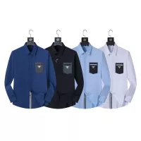 Cheap Prada Shirts Long Sleeved For Men #1294255 Replica Wholesale [$40.00 USD] [ITEM#1294255] on Replica Prada Shirts