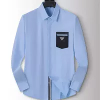 Cheap Prada Shirts Long Sleeved For Men #1294256 Replica Wholesale [$40.00 USD] [ITEM#1294256] on Replica Prada Shirts