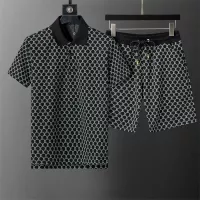 Cheap Louis Vuitton LV Tracksuits Short Sleeved For Men #1294488 Replica Wholesale [$45.00 USD] [ITEM#1294488] on Replica Louis Vuitton LV Tracksuits