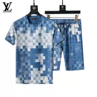 Cheap Louis Vuitton LV Tracksuits Short Sleeved For Men #1294521 Replica Wholesale [$48.00 USD] [ITEM#1294521] on Replica Louis Vuitton LV Tracksuits