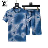 Cheap Louis Vuitton LV Tracksuits Short Sleeved For Men #1294527 Replica Wholesale [$48.00 USD] [ITEM#1294527] on Replica Louis Vuitton LV Tracksuits