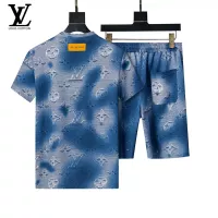 Cheap Louis Vuitton LV Tracksuits Short Sleeved For Men #1294527 Replica Wholesale [$48.00 USD] [ITEM#1294527] on Replica Louis Vuitton LV Tracksuits