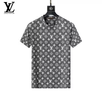 Cheap Louis Vuitton LV Tracksuits Short Sleeved For Men #1294529 Replica Wholesale [$48.00 USD] [ITEM#1294529] on Replica Louis Vuitton LV Tracksuits