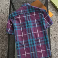 Cheap Burberry Shirts Short Sleeved For Men #1294706 Replica Wholesale [$38.00 USD] [ITEM#1294706] on Replica Burberry Shirts