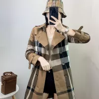 Cheap Burberry Trench Coat Long Sleeved For Women #1295274 Replica Wholesale [$160.00 USD] [ITEM#1295274] on Replica Burberry Trench Coat