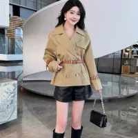 Cheap Burberry Trench Coat Long Sleeved For Women #1295281 Replica Wholesale [$160.00 USD] [ITEM#1295281] on Replica Burberry Trench Coat