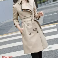 Cheap Burberry Trench Coat Long Sleeved For Women #1295285 Replica Wholesale [$160.00 USD] [ITEM#1295285] on Replica Burberry Trench Coat