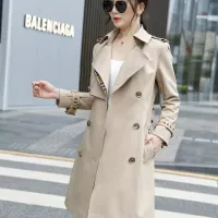 Cheap Burberry Trench Coat Long Sleeved For Women #1295285 Replica Wholesale [$160.00 USD] [ITEM#1295285] on Replica Burberry Trench Coat