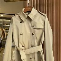 Cheap Burberry Trench Coat Long Sleeved For Women #1295296 Replica Wholesale [$160.00 USD] [ITEM#1295296] on Replica Burberry Trench Coat