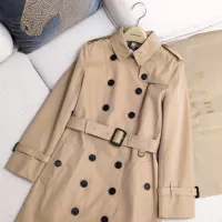 Cheap Burberry Trench Coat Long Sleeved For Women #1295307 Replica Wholesale [$185.00 USD] [ITEM#1295307] on Replica Burberry Trench Coat