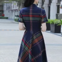 Cheap Burberry Dresses Short Sleeved For Women #1295319 Replica Wholesale [$96.00 USD] [ITEM#1295319] on Replica Burberry Dresses